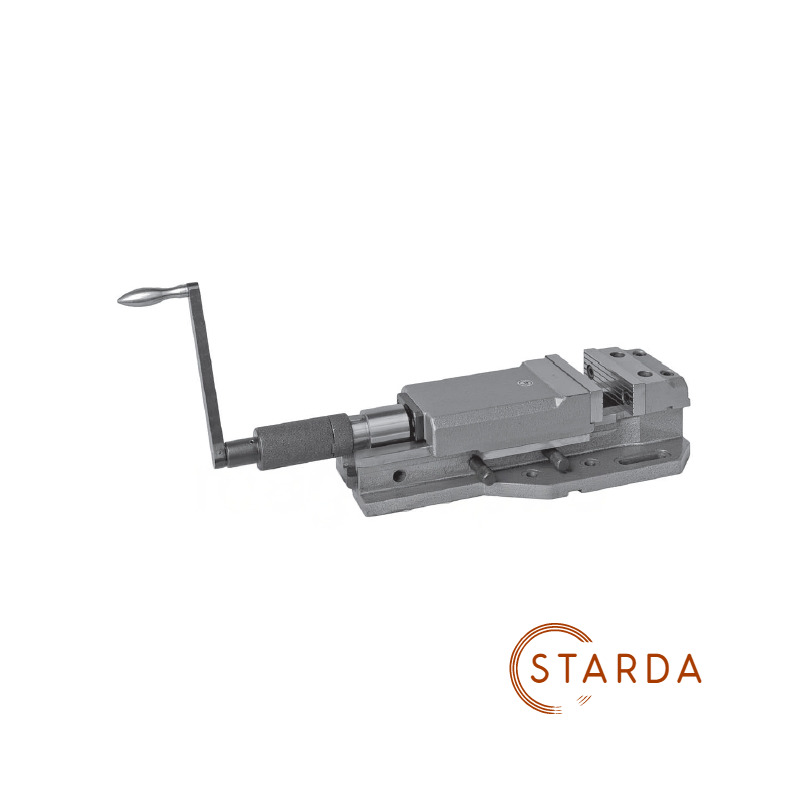 Тиски машинные 6517-M125 STARDA с усиленной подвижной губкой (система Camlock)
