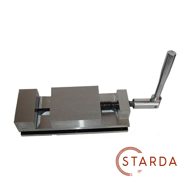 Тиски станочные стальные неповоротные 7200-0203-02 L=80мм STARDA